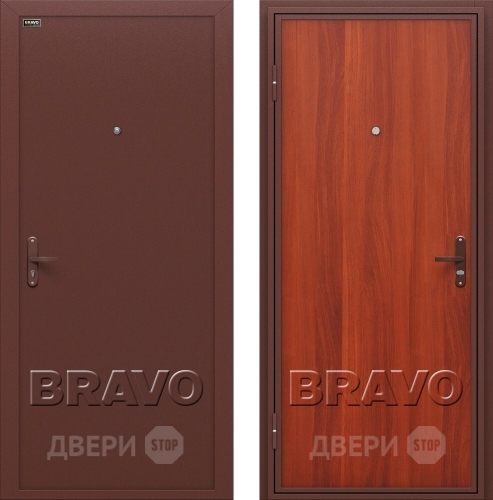 Входная металлическая Дверь Bravo Инсайд эконом (Внутреннее открывание) в Наро-Фоминске
