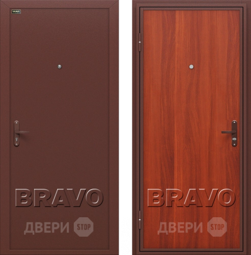 Входная металлическая Дверь Bravo Инсайд эконом (Внутреннее открывание) в Наро-Фоминске