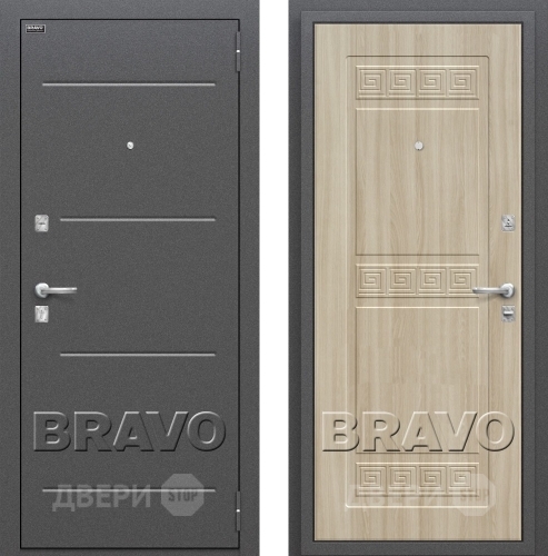 Входная металлическая Дверь Bravo Оптим Трио в Наро-Фоминске
