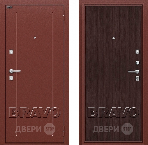 Входная металлическая Дверь Bravo Оптим Норма Wenge Veralinga в Наро-Фоминске