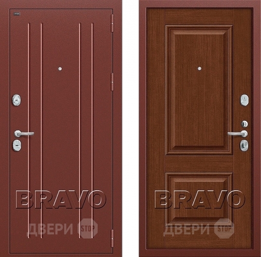 Входная металлическая Дверь Groff Т2-232 Brown Oak в Наро-Фоминске