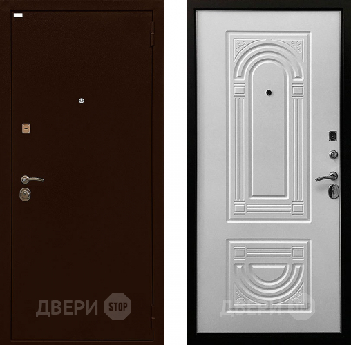 Входная металлическая Дверь Ратибор Оптима 3К Матовый белый в Наро-Фоминске