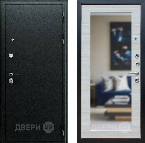 Входная металлическая Дверь Йошкар Next-1 с зеркалом Акация светлая в Наро-Фоминске
