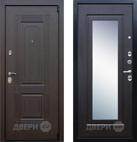 Входная металлическая Дверь Йошкар Викинг с зеркалом Венге в Наро-Фоминске