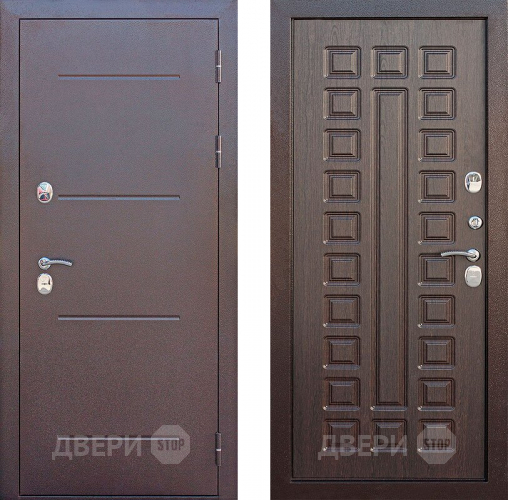 Входная металлическая Дверь Цитадель Isoterma Медный антик/Венге в Наро-Фоминске