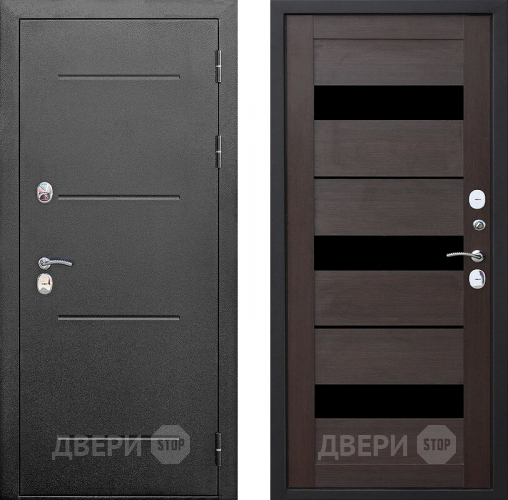 Входная металлическая Дверь Цитадель Isoterma Серебро/Тёмный кипарис  в Наро-Фоминске