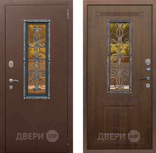 Входная металлическая Дверь Снедо Плющ Винорит  Грецкий орех  в Наро-Фоминске