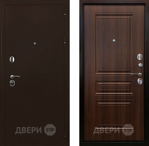 Входная металлическая Дверь Ратибор Троя 3К Орех бренди в Наро-Фоминске