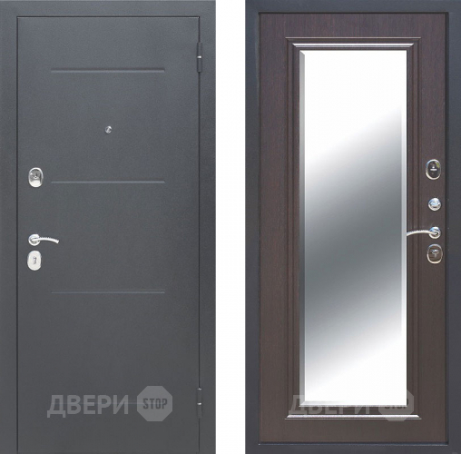 Входная металлическая Дверь Цитадель 7,5см Гарда Серебро Зеркало Фацет Венге в Наро-Фоминске