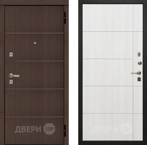Входная металлическая Дверь Сударь МД-10 Белый ясень в Наро-Фоминске