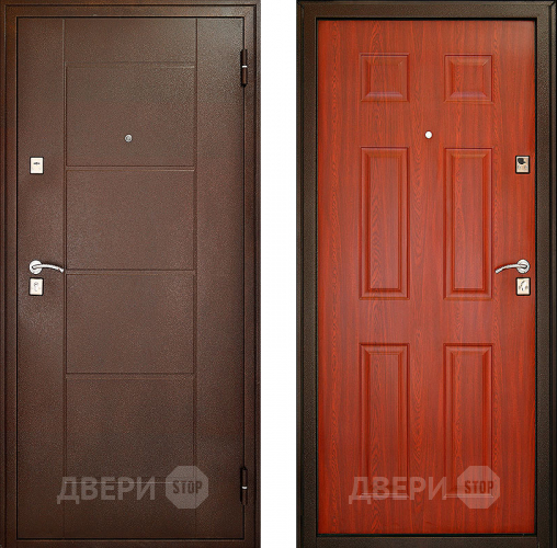 Входная металлическая Дверь (Дверной Континент) Модель 73 Орех в Наро-Фоминске
