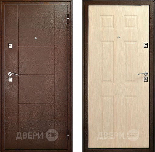 Входная металлическая Дверь (Дверной Континент) Модель 73 Беленый дуб в Наро-Фоминске