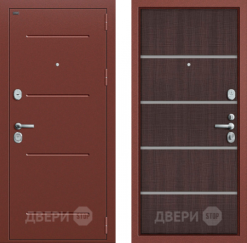 Входная металлическая Дверь Groff Т2-204 Wenge Crosscut в Наро-Фоминске