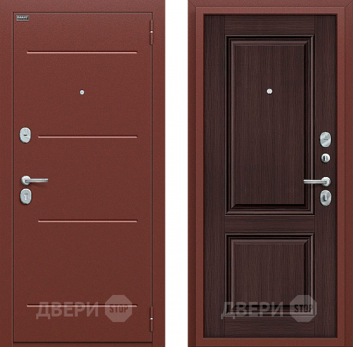 Входная металлическая Дверь Bravo Оптим Стиль Wenge Veralinga в Наро-Фоминске