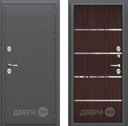 Входная металлическая Дверь Bravo Оптим Термо 204 Wenge Veralinga в Наро-Фоминске