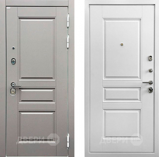 Входная металлическая Дверь Ратибор Лондон 3К Грей софт/Белый софт в Наро-Фоминске