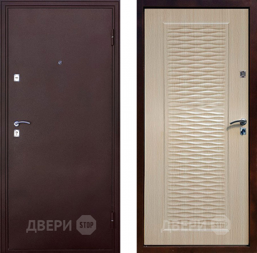 Входная металлическая Дверь СТОП Волна Беленый дуб в Наро-Фоминске