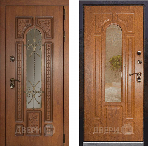 Дверь Заводская Лацио Термо Орех золотой (с терморазрывом) в Наро-Фоминске