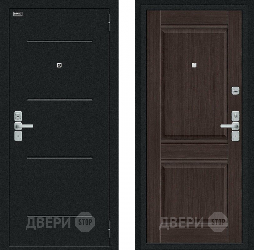 Дверь Bravo Нео Букле черное/Wenge Veralinga в Наро-Фоминске