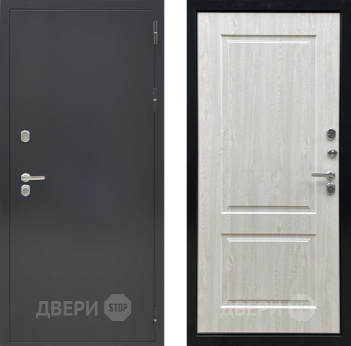 Входная металлическая Дверь Ратибор Термоблок 3К Черное серебро/Сосна белая в Наро-Фоминске