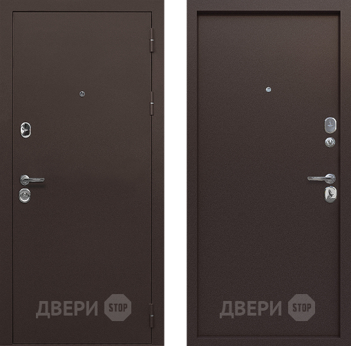 Входная металлическая Дверь Цитадель 9см Медный антик Металл/Металл в Наро-Фоминске