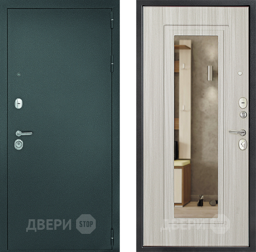 Дверь Дверной Континент Рубикон Серебро Зеркало Сандал в Наро-Фоминске