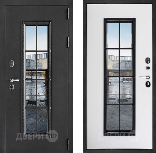 Входная металлическая Дверь Дверной Континент Тичино Серая в Наро-Фоминске