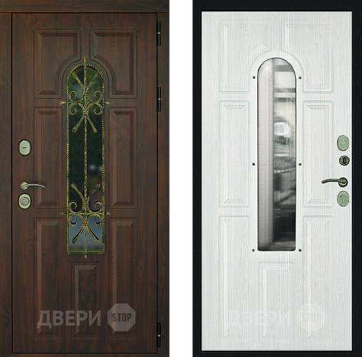 Входная металлическая Дверь Дверной Континент Лион Альберо Браш в Наро-Фоминске
