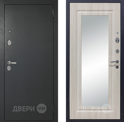 Входная металлическая Дверь Сударь 510 Зеркало Титан в Наро-Фоминске