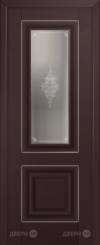 Межкомнатная дверь ProfilDoors 28U темно-коричневый (матовое, кристалл с узором) в Наро-Фоминске