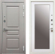 Входная металлическая Дверь Ратибор Лондон 3К с зеркалом Грей софт/Белый софт в Наро-Фоминске