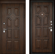 Дверь (Дверной Континент) Милан Темный орех 860х2050 мм