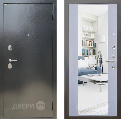 Дверь Шелтер (SHELTER) Стандарт 12 с зеркалом Дуб филадельфия крем в Наро-Фоминске