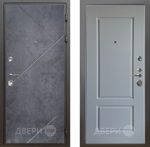 Входная металлическая Дверь Шелтер (SHELTER) Комфорт Бетон урбан индиго 6 Силк Маус в Наро-Фоминске