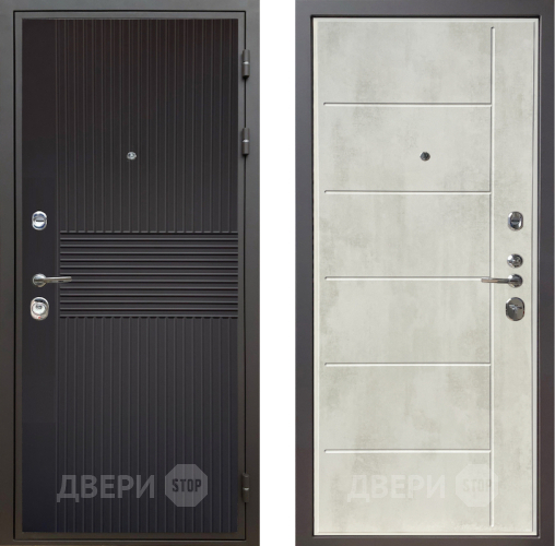 Дверь Шелтер (SHELTER) Комфорт Черная шагрень 11 Бетон крем в Наро-Фоминске