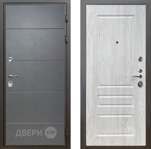 Дверь Шелтер (SHELTER) Комфорт Лофт графит 2 Сосна белая в Наро-Фоминске