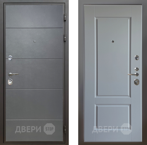 Входная металлическая Дверь Шелтер (SHELTER) Комфорт Лофт графит 6 Силк Маус в Наро-Фоминске