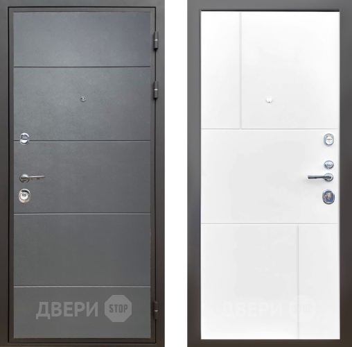 Дверь Шелтер (SHELTER) Комфорт Лофт графит 8 Белый матовый в Наро-Фоминске