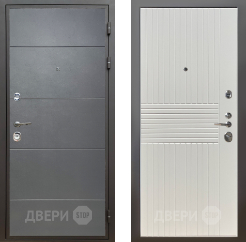 Входная металлическая Дверь Шелтер (SHELTER) Комфорт Лофт графит 10 Силк Сноу в Наро-Фоминске