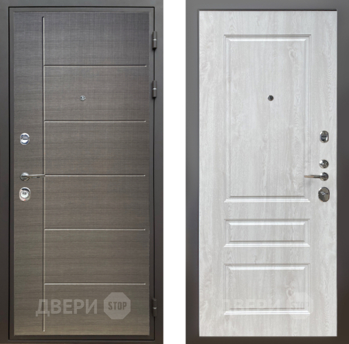 Входная металлическая Дверь Шелтер (SHELTER) Комфорт Лен сильвер 2 Сосна белая в Наро-Фоминске