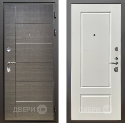 Входная металлическая Дверь Шелтер (SHELTER) Комфорт Лен сильвер 5 Силк тирамиссу в Наро-Фоминске