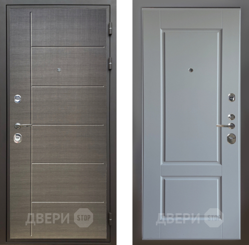 Входная металлическая Дверь Шелтер (SHELTER) Комфорт Лен сильвер 6 Силк Маус в Наро-Фоминске