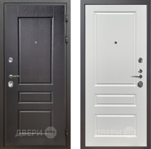 Входная металлическая Дверь Шелтер (SHELTER) Комфорт Дуб английский 1 Белый ясень в Наро-Фоминске