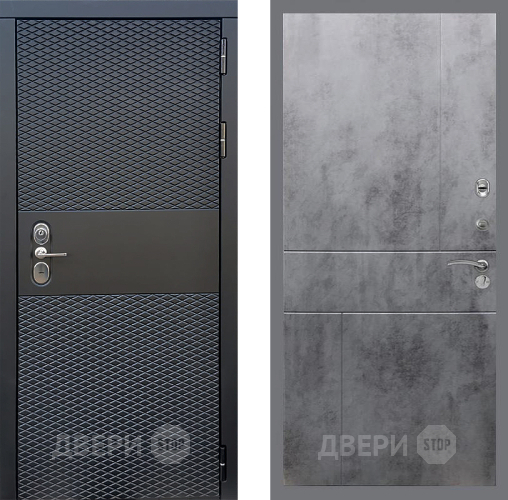 Входная металлическая Дверь Стоп БЛЭК CISA ФЛ-290 Бетон темный в Наро-Фоминске