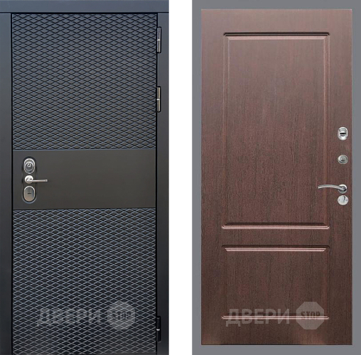 Входная металлическая Дверь Стоп БЛЭК CISA ФЛ-117 Орех премиум в Наро-Фоминске