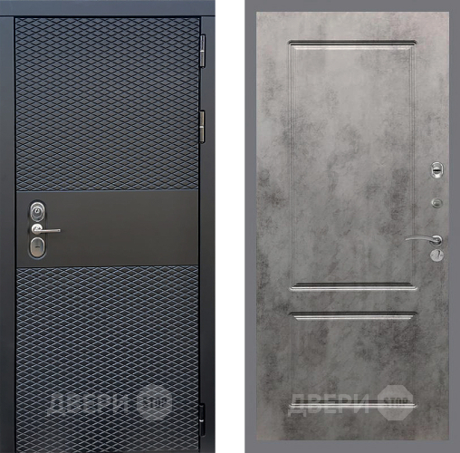Входная металлическая Дверь Стоп БЛЭК CISA ФЛ-117 Бетон темный в Наро-Фоминске