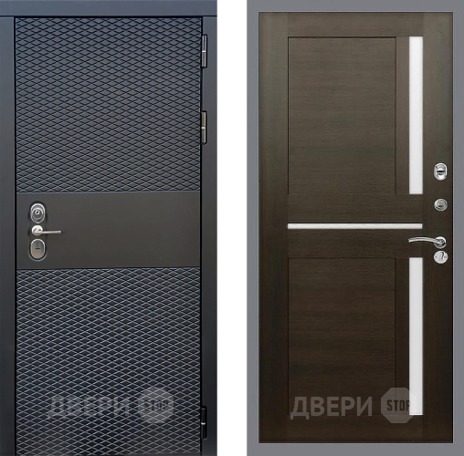 Входная металлическая Дверь Стоп БЛЭК CISA СБ-18 Венге в Наро-Фоминске