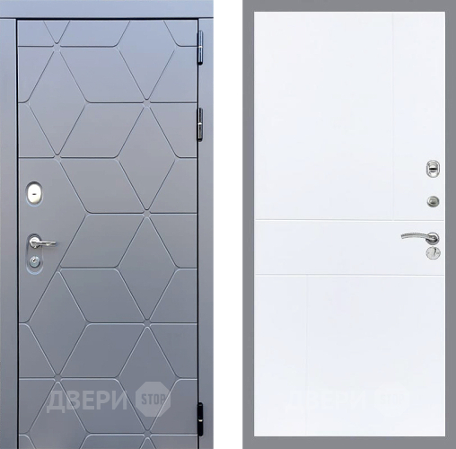 Входная металлическая Дверь Стоп КОСМО ФЛ-290 Силк Сноу в Наро-Фоминске