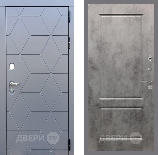 Входная металлическая Дверь Стоп КОСМО ФЛ-117 Бетон темный в Наро-Фоминске