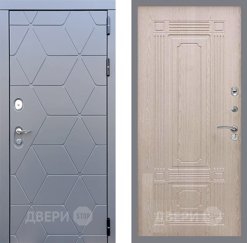 Входная металлическая Дверь Стоп КОСМО ФЛ-2 Беленый дуб в Наро-Фоминске